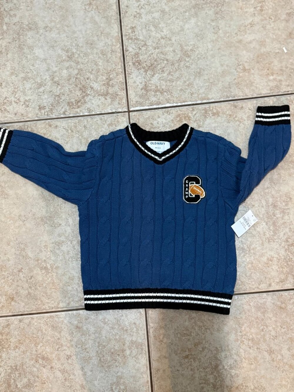 OLD NAVY Premium Quality Toddler Oversized Graphic Sweater 18-24 mo NEW! (113)